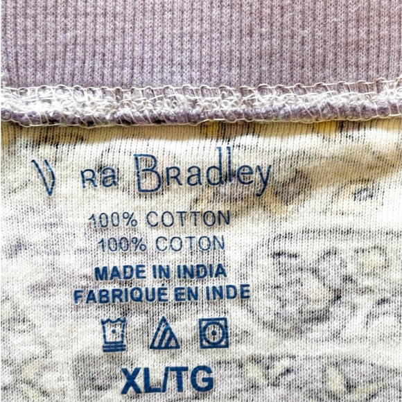 Vera Bradley Ribbed Jogger Pajama Pant Maddalena Paisley Soft size XL - Picture 4 of 7